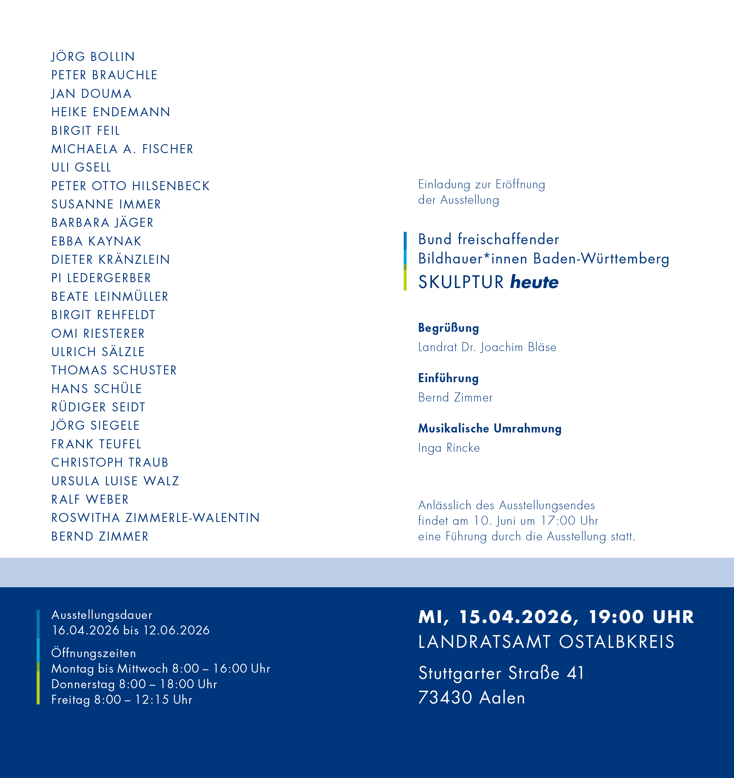 BfB Ausstellung Skulptur heute Landratsamt Ostalbkreis 2